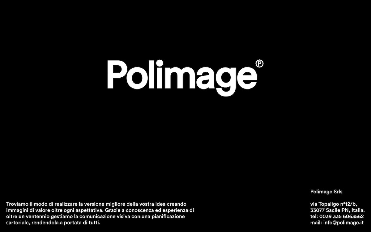 Screenshot of the Polimage homepage